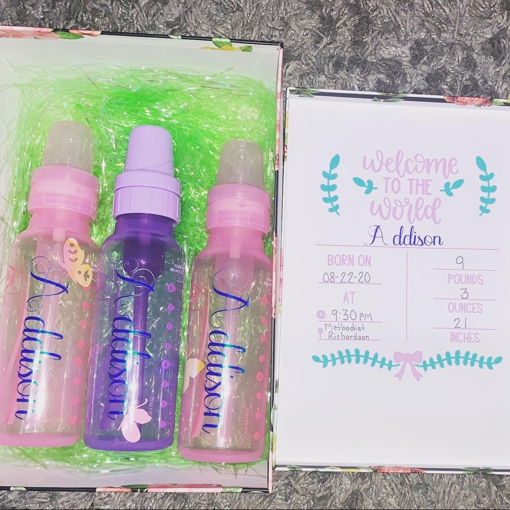 Custom Baby Bottles Gift